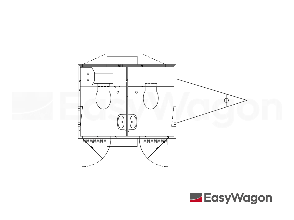 TYPE 240: TOILET TRAILER WITH 2 TOILETS : GRINDER-6